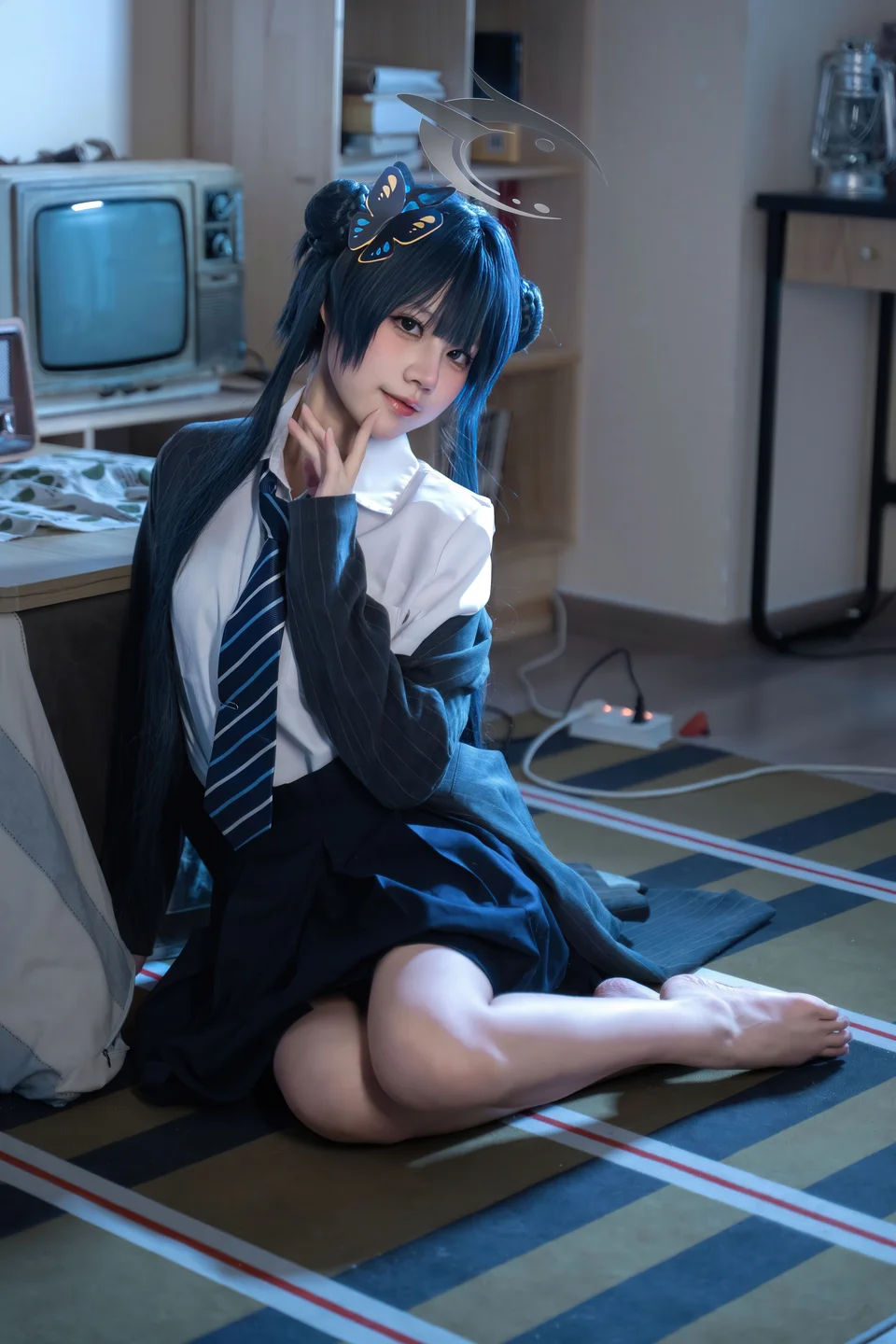 清水凪 - No.001 蔚蓝档案·龙华妃咲 JK [52P-526MB] tg@simisebaisi 【丝足阁】042.webp